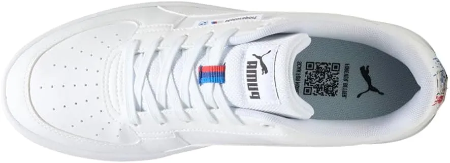 PUMA Mens BMW Motorsport Caven 2.0 Lace Up Sneakers Shoes Casual - White