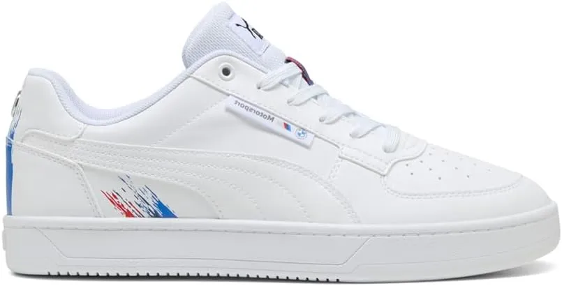 PUMA Mens BMW Motorsport Caven 2.0 Lace Up Sneakers Shoes Casual - White