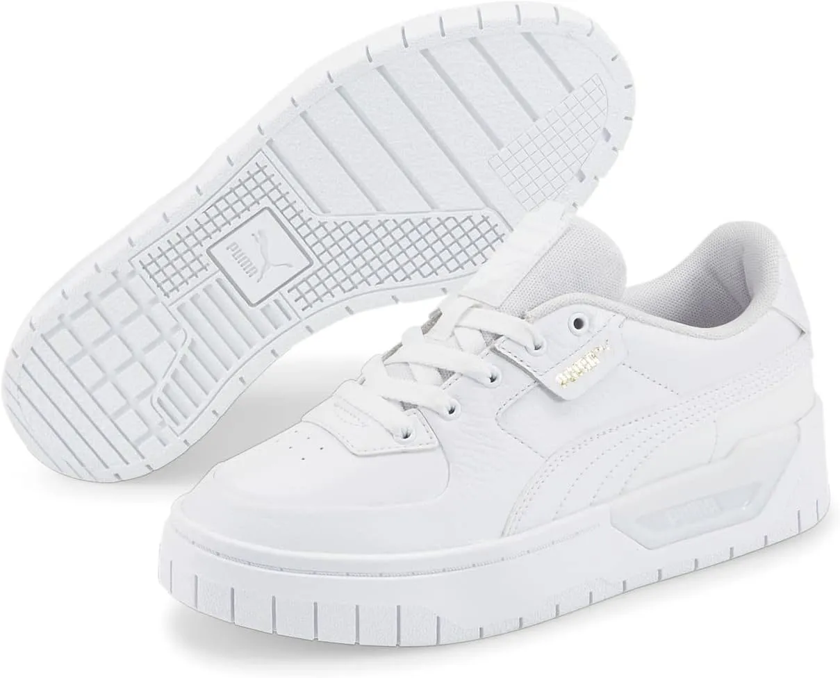 PUMA Womens Cali Dream LTH Perforated Platform Sneakers Shoes Casual - Red, White
