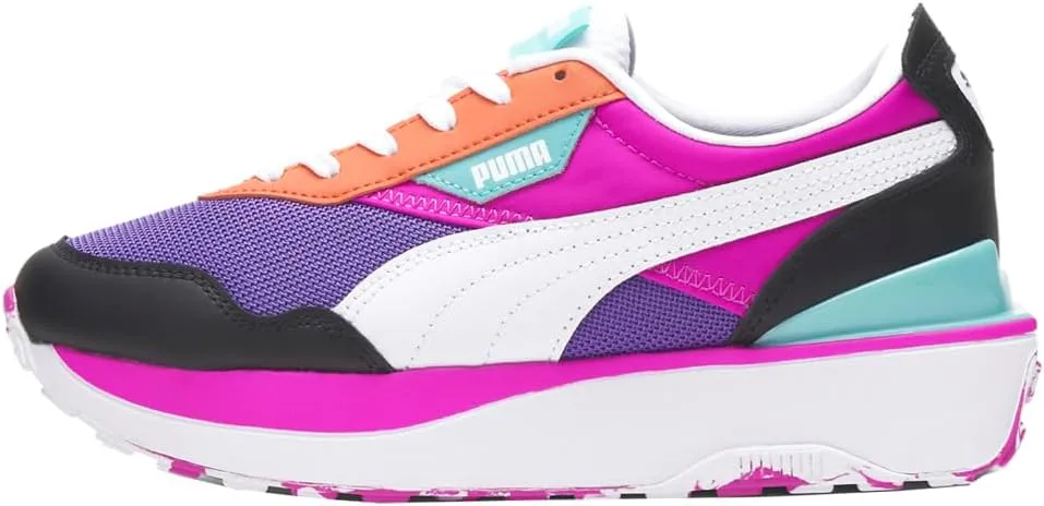 PUMA Womens Cruise Rider Hypnotize Lace Up Sneakers Shoes Casual - Purple