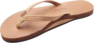 Rainbow Sandals Ladies Luxury Leather - Single Layer Arch Support With 1/2" Narrow Strap