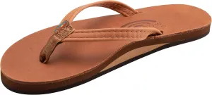 Rainbow Sandals Ladies Luxury Leather - Single Layer Arch Support With 1/2" Narrow Strap