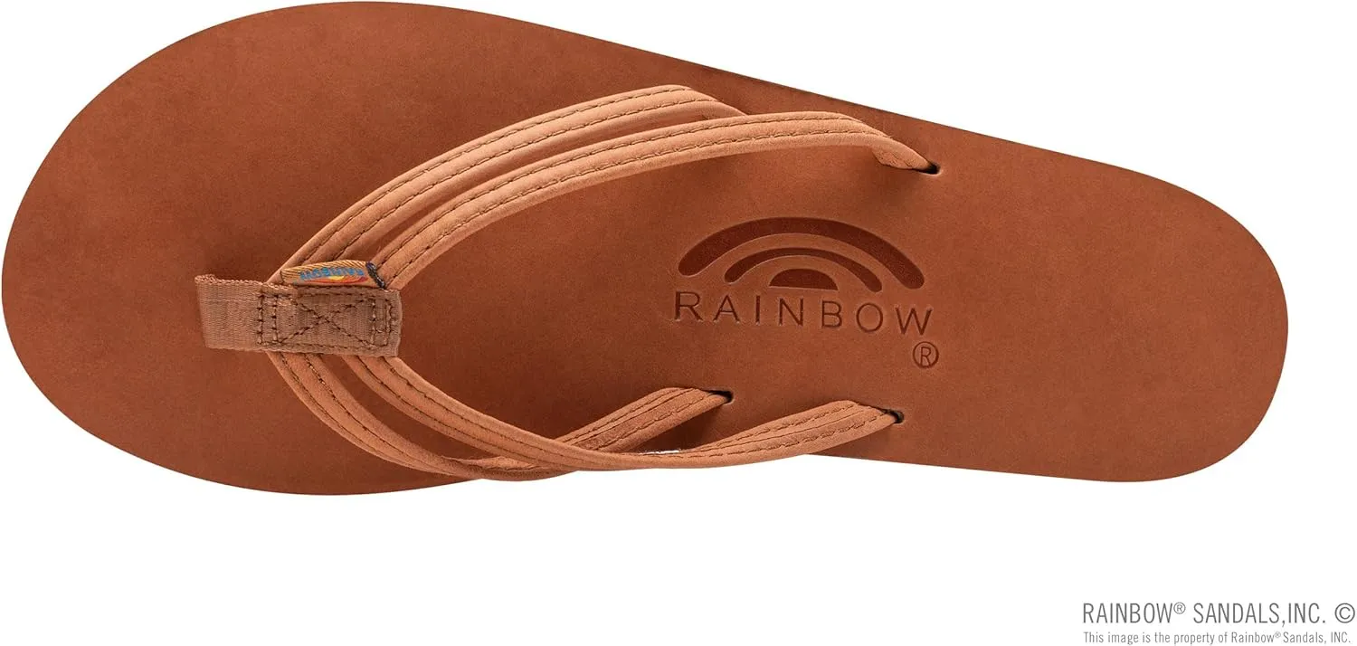 Rainbow Sandals Ladies The Sand Piper Luxury Leather - Single Layer Arch w/Double Narrow 1/3" Strap