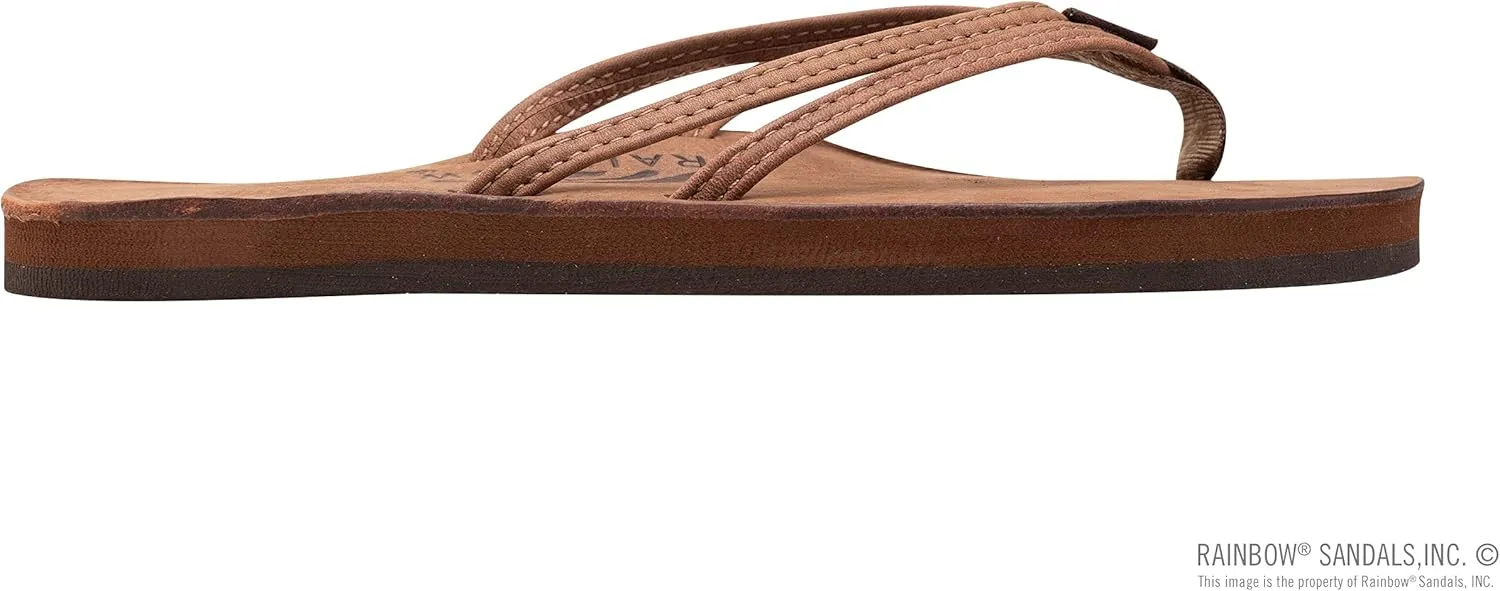 Rainbow Sandals Ladies The Sand Piper Luxury Leather - Single Layer Arch w/Double Narrow 1/3" Strap
