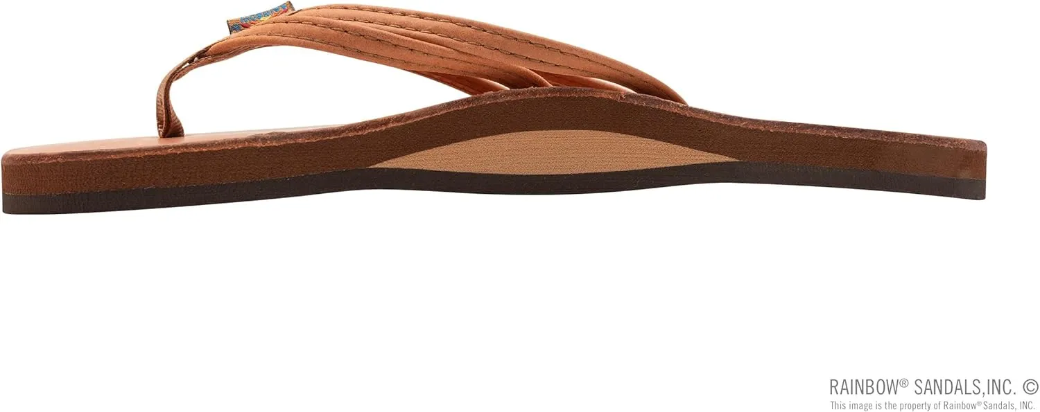 Rainbow Sandals Ladies The Sand Piper Luxury Leather - Single Layer Arch w/Double Narrow 1/3" Strap