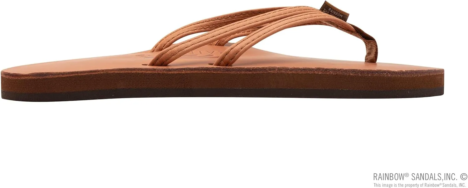 Rainbow Sandals Ladies The Sand Piper Luxury Leather - Single Layer Arch w/Double Narrow 1/3" Strap