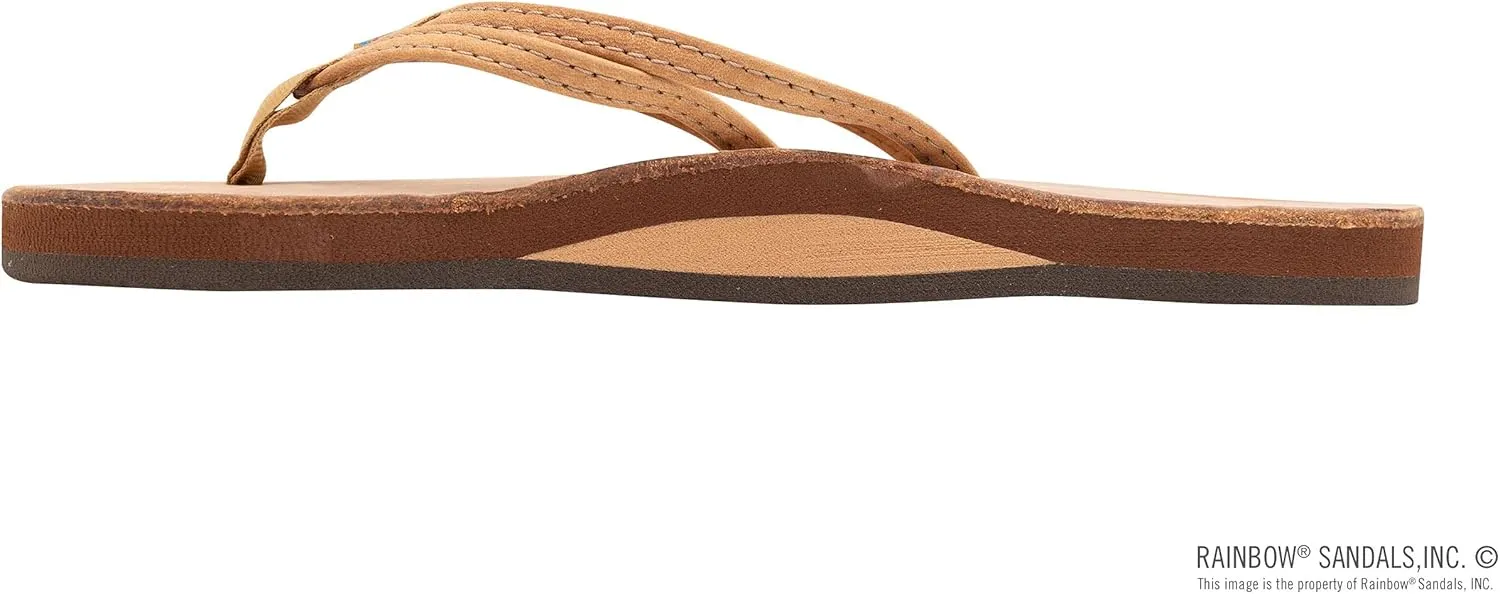 Rainbow Sandals Ladies The Sand Piper Luxury Leather - Single Layer Arch w/Double Narrow 1/3" Strap