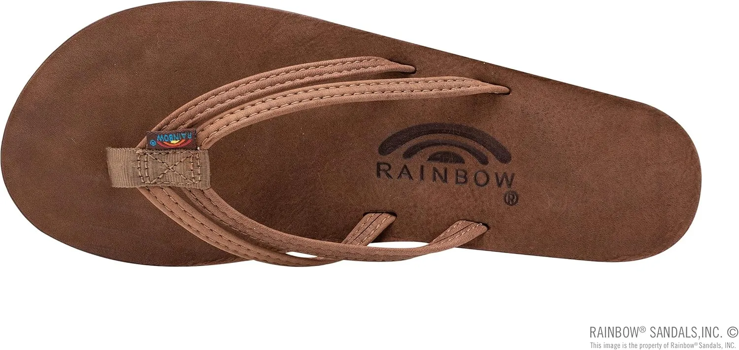 Rainbow Sandals Ladies The Sand Piper Luxury Leather - Single Layer Arch w/Double Narrow 1/3" Strap
