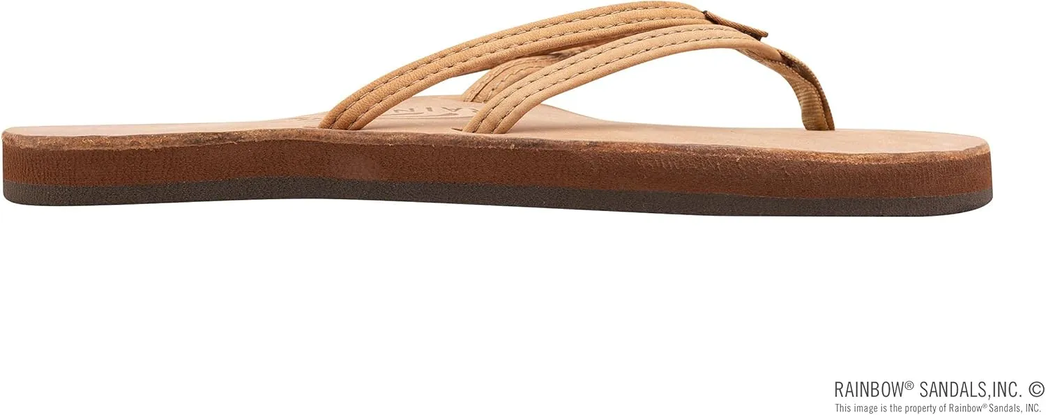 Rainbow Sandals Ladies The Sand Piper Luxury Leather - Single Layer Arch w/Double Narrow 1/3" Strap