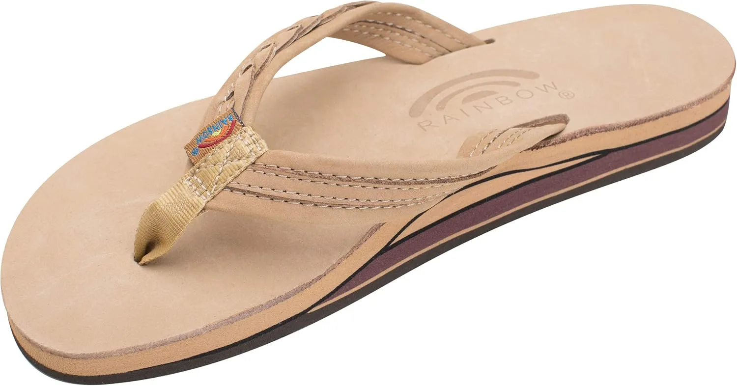 Rainbow Sandals Madison - Double Layer Arch Support with a Braid on a 3/4" Medium Strap