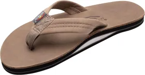Rainbow Sandals Mens Luxury Leather - Single Layer Arch Support