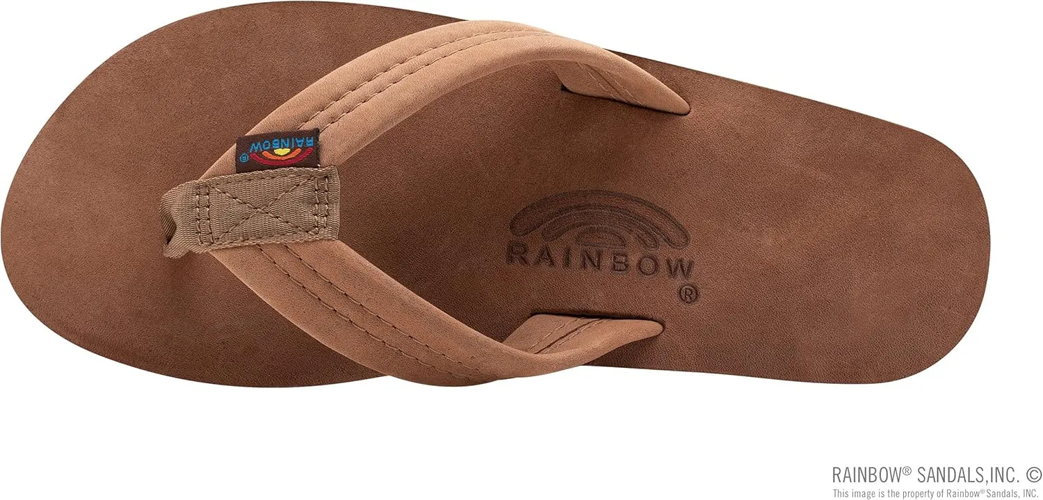Rainbow Sandals Mens Luxury Leather - Single Layer Arch Support