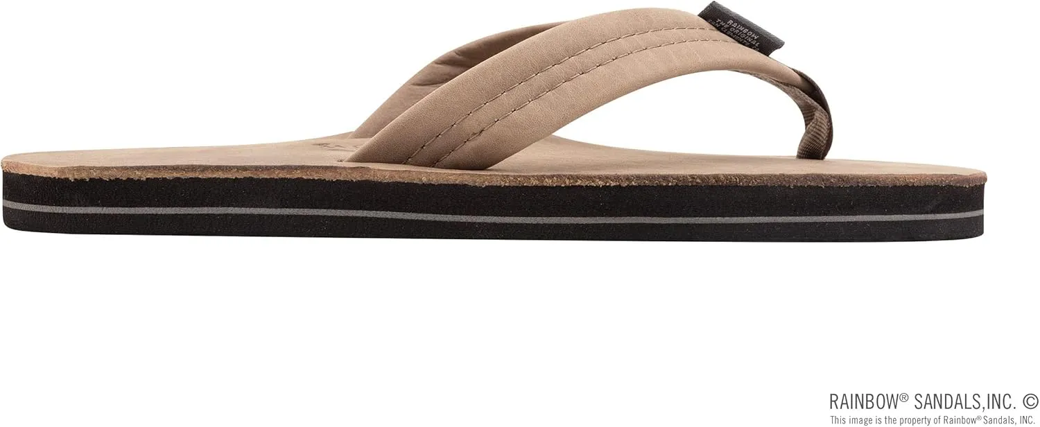 Rainbow Sandals Mens Luxury Leather - Single Layer Arch Support