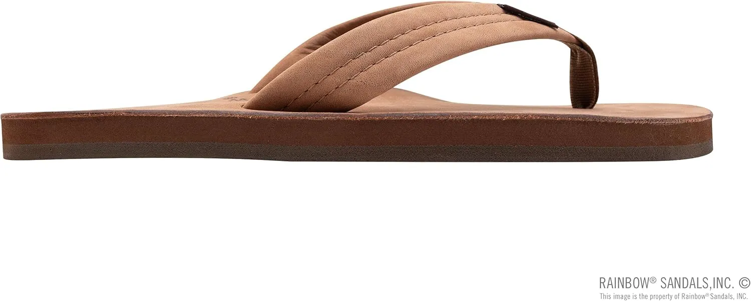 Rainbow Sandals Mens Luxury Leather - Single Layer Arch Support