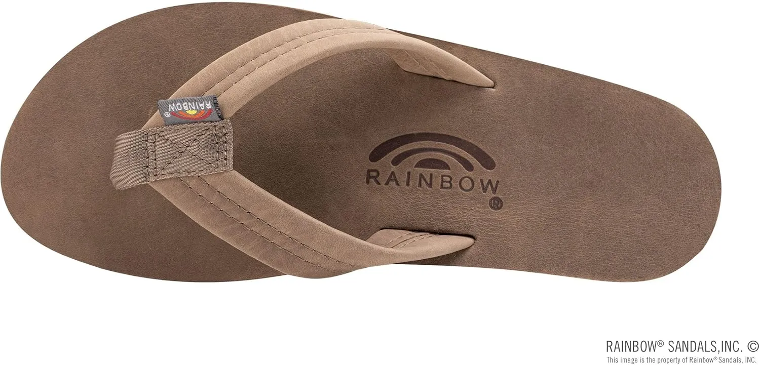 Rainbow Sandals Mens Luxury Leather - Single Layer Arch Support