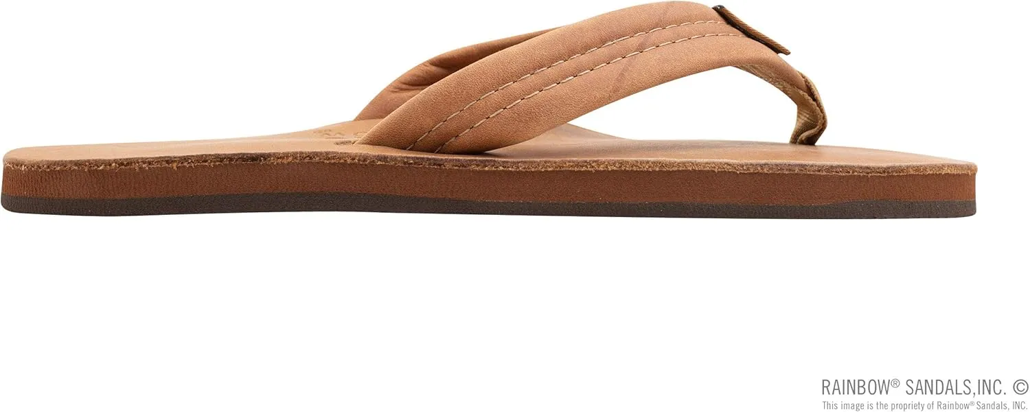 Rainbow Sandals Mens Luxury Leather - Single Layer Arch Support