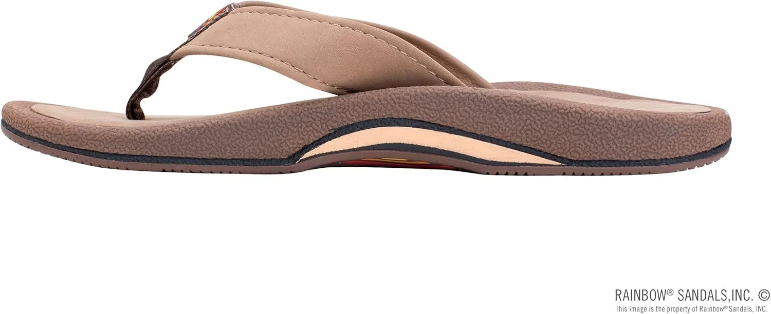 Rainbow Sandals Men's Navigator Premier Leather Orthopedic Foot Bed w/Tapered Strap