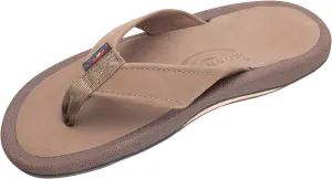 Rainbow Sandals Men's Navigator Premier Leather Orthopedic Foot Bed w/Tapered Strap