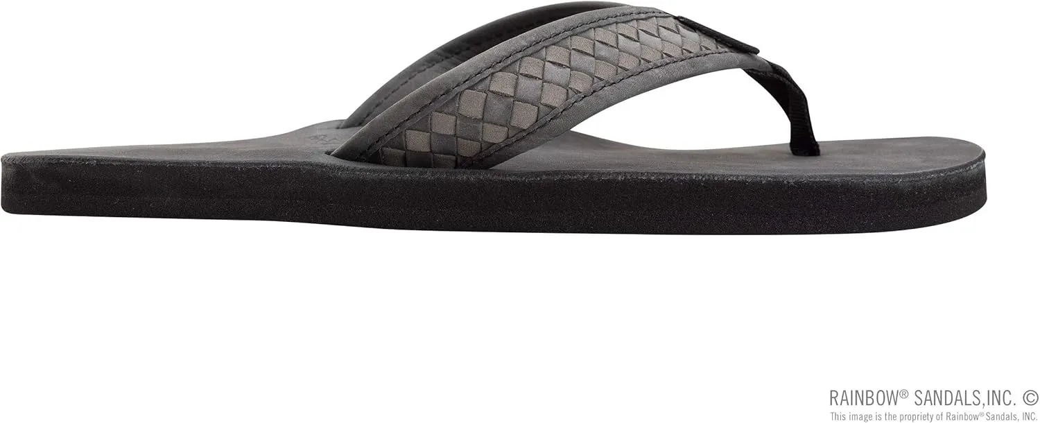 Rainbow Sandals Mens The Bentley Luxury Leather - Single Layer Arch Hand Woven Strap