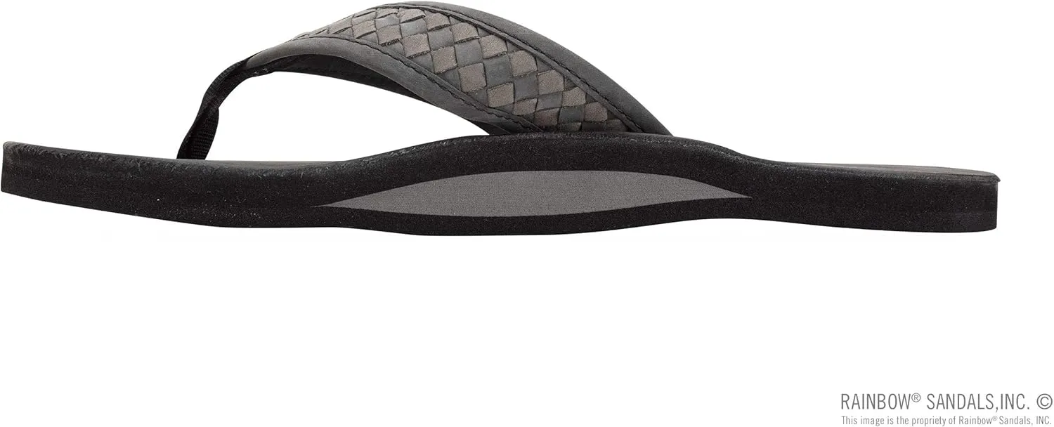 Rainbow Sandals Mens The Bentley Luxury Leather - Single Layer Arch Hand Woven Strap