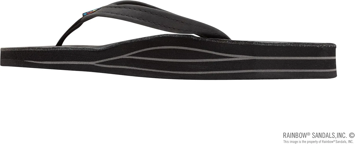Rainbow Sandals Women's Double Layer, Narrow Strap, Leather Sandals w/Arch
