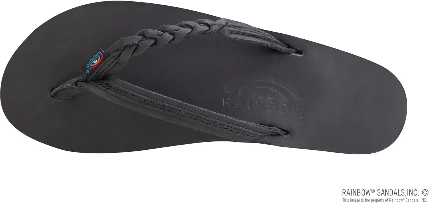 Rainbow Sandals Women’s Flirty Braidy Premier Leather w/Single Braided Strap