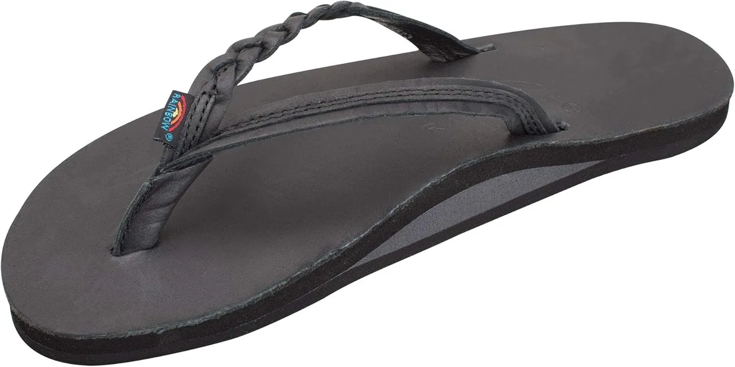 Rainbow Sandals Women’s Flirty Braidy Premier Leather w/Single Braided Strap