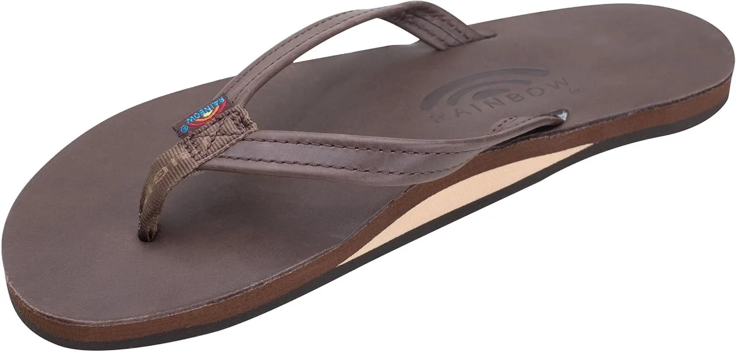 Rainbow Sandals Women's Single Layer Leather Sandal Narrow Strap