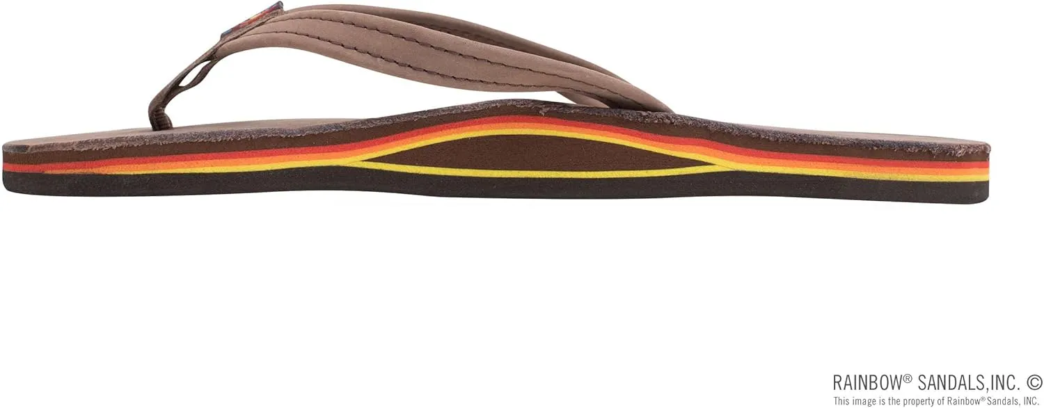 Rainbow Sandals Women's Single Layer Leather Sandal Narrow Strap