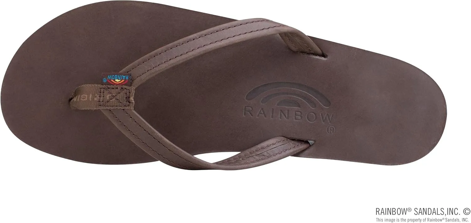 Rainbow Sandals Women's Single Layer Leather Sandal Narrow Strap
