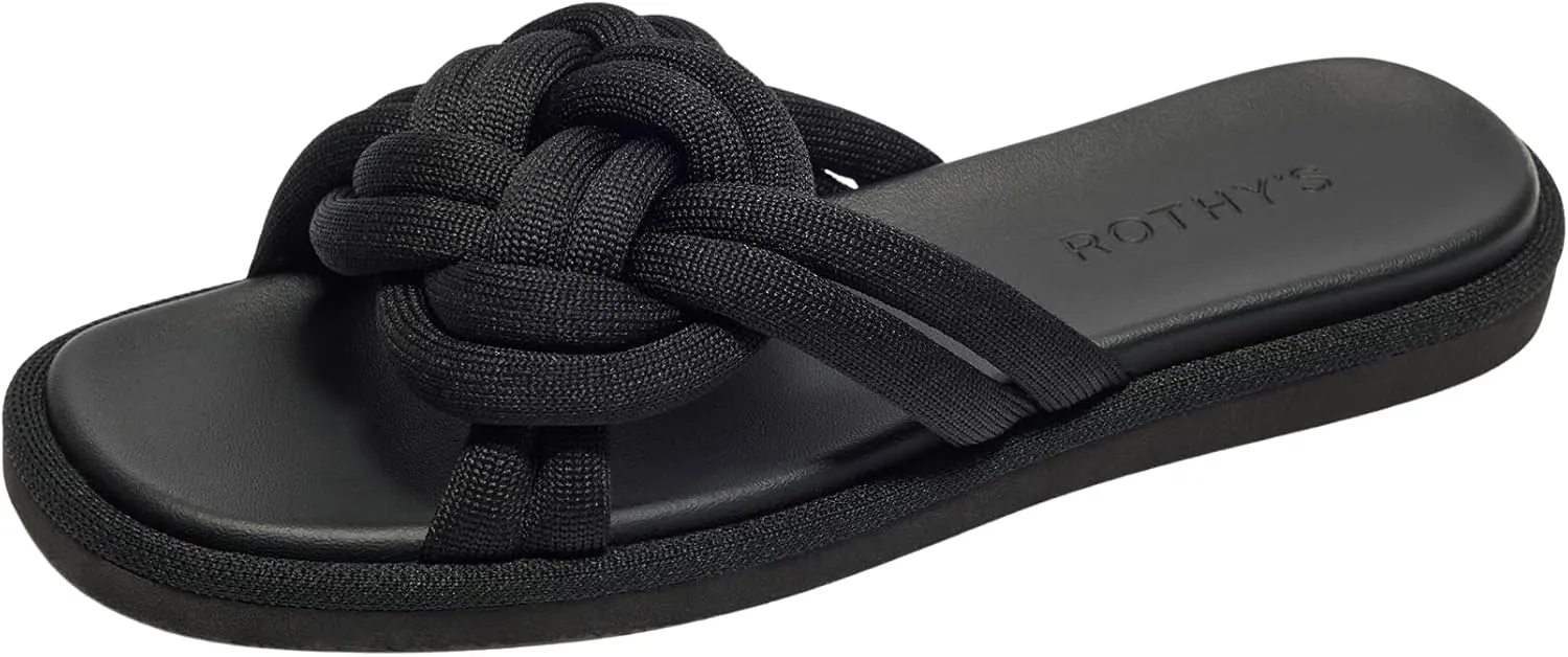 Rothy's The Summer Sandal Women's Slip-On Shoes, Comfortable Sandals, Made From Recycled Plastic Bottles & Machine Washable