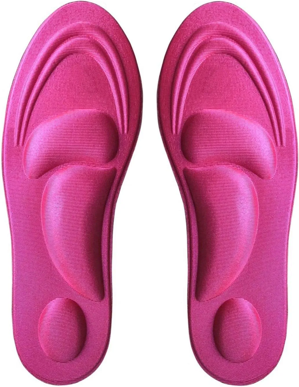 Runee Memory Foam Comfort Insole - Help Against Plantar Fasciitis and Foot Pain. Cushioning Metatarsal, Arch Support and Heel Support (Pink, Small)