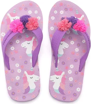 Saidoteto Boys Girls Flip Flops Child Summer Slip-on Thong Sandals Beach Pool Water Shoes(Little/Big Kid)