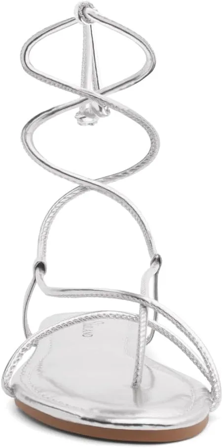 Shoe Land Women’s Flat Sandals – Comfortable Lace-Up Gladiator Sandals with Adjustable Ankle Wrap | Strappy Crisscross Open Toe Tie-Up Shoes for Summer, Beach & Travel