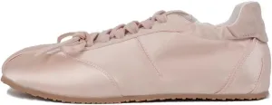 Sneakerina Lace-up Satin Ballet Sneakers Women Girls Cute Y2K Retro Lightweight Breathable Non-Slip Sole Casual Platform Tennis Sneakers Preppy Back to School Gifts Daughter Granddaughter