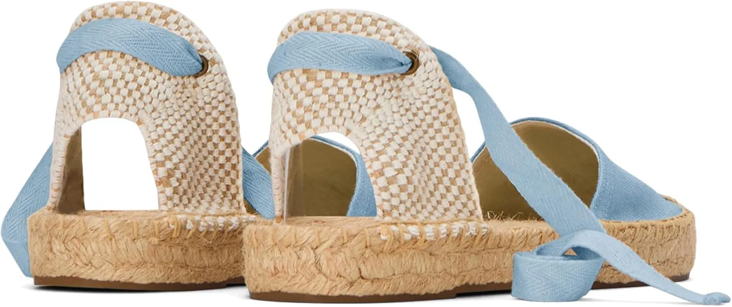 Soludos Women's Lauren Lace Up Espadrille Flat Sandal