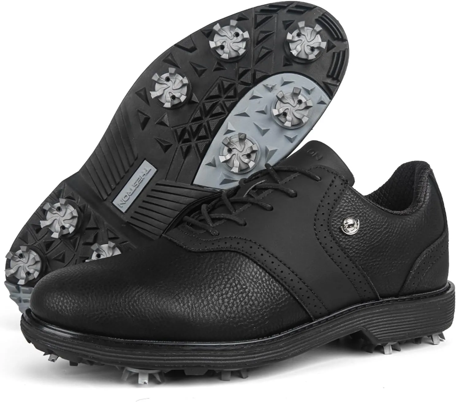 Spikes Golf Shoes Men Professional Golf Shoes Waterproof Walking Footwears for Golfers Outdoor Gym Sneakers