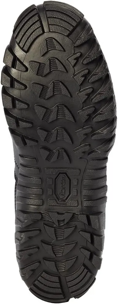 Tactical Research TR960 8” Lightweight Hot Weather Black Tactical Boots for Men - Polishable Leather Designed for Police, EMS, and Security Personnel with Vibram Ibex Outsole