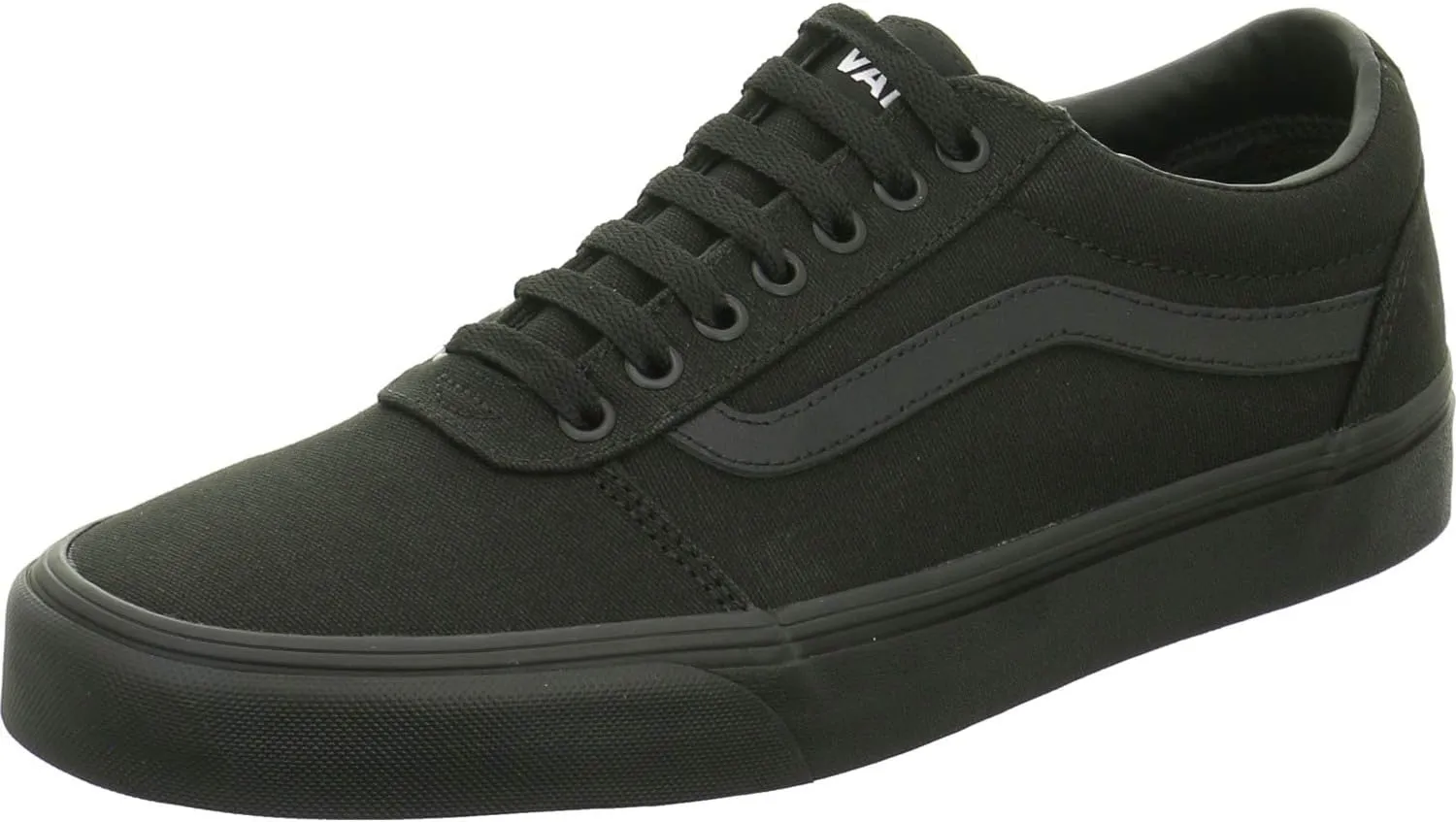 Vans Men's Ward Sneaker, Canvas Black/Black, 13