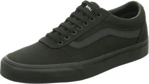 Vans Men's Ward Sneaker, Canvas Black/Black, 13