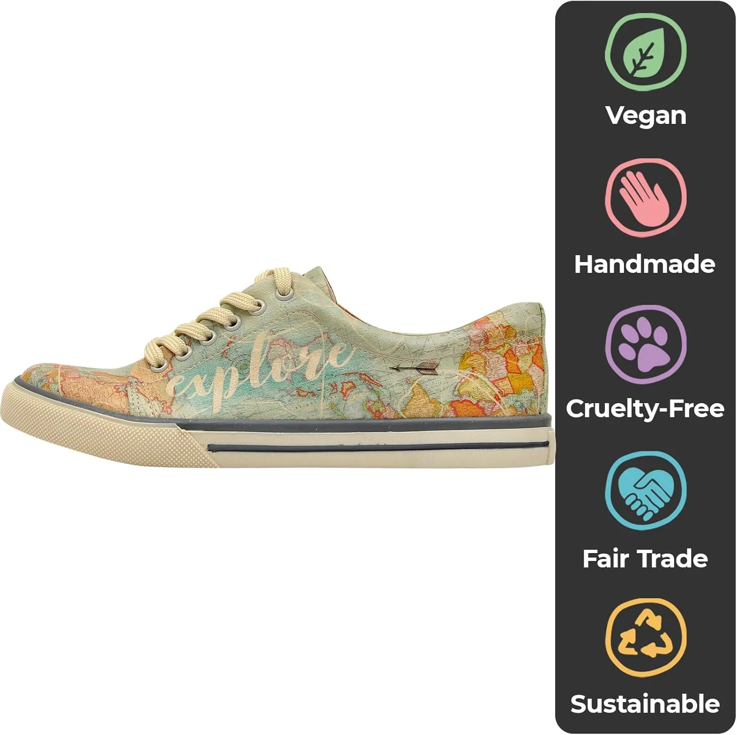Vegan Leather Sneakers for Women - Handmade and Unique Fashion Sneakers for Women