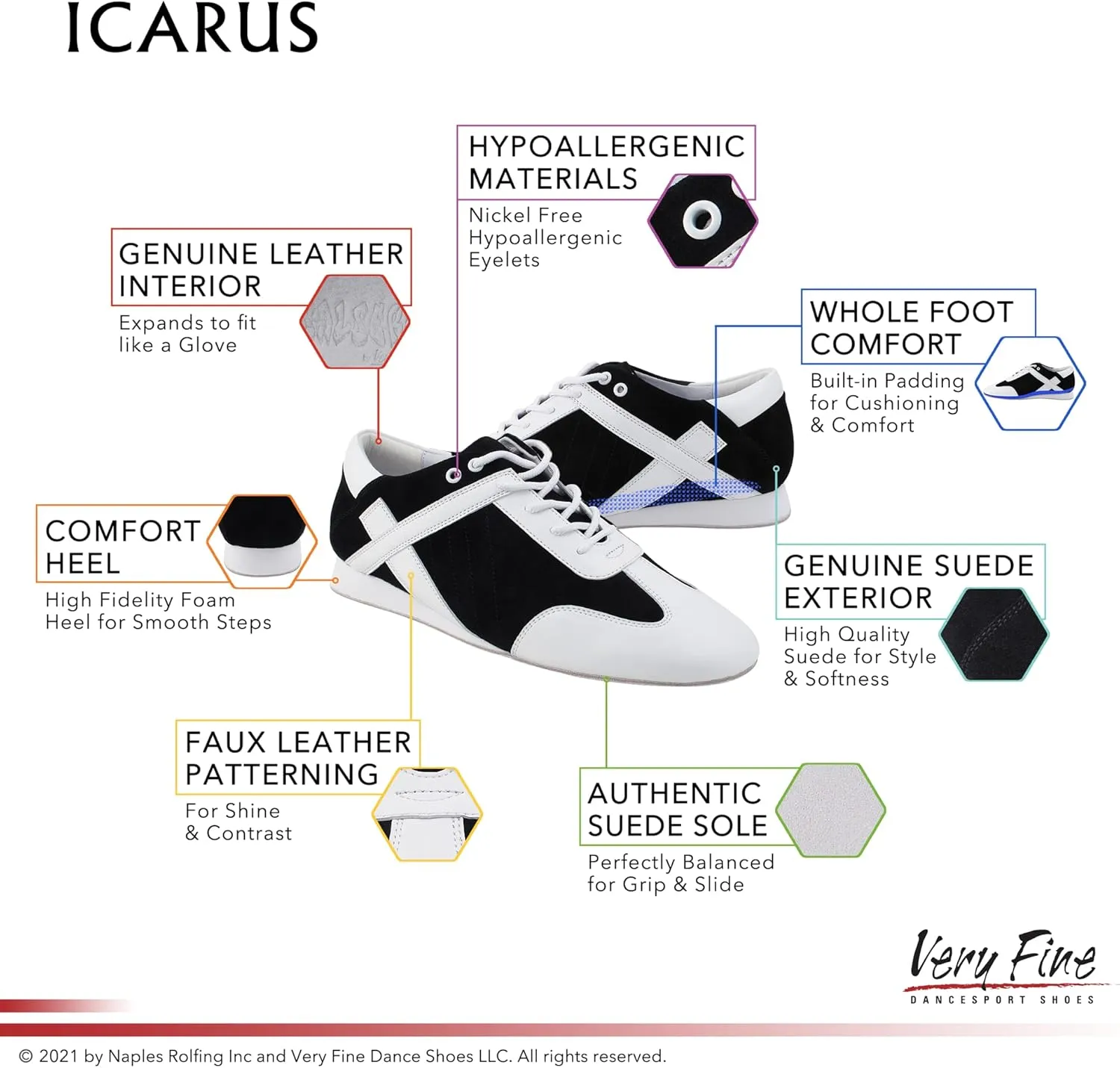 Very Fine Men's Slipon Latin Waltz Rhythm Dance Sneaker