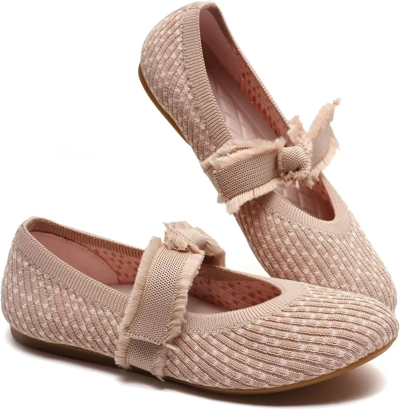 Women Mary Jane Flats Shoes Adjustable Strap Comfortable Office Dress Walking Shoes with Arch Support