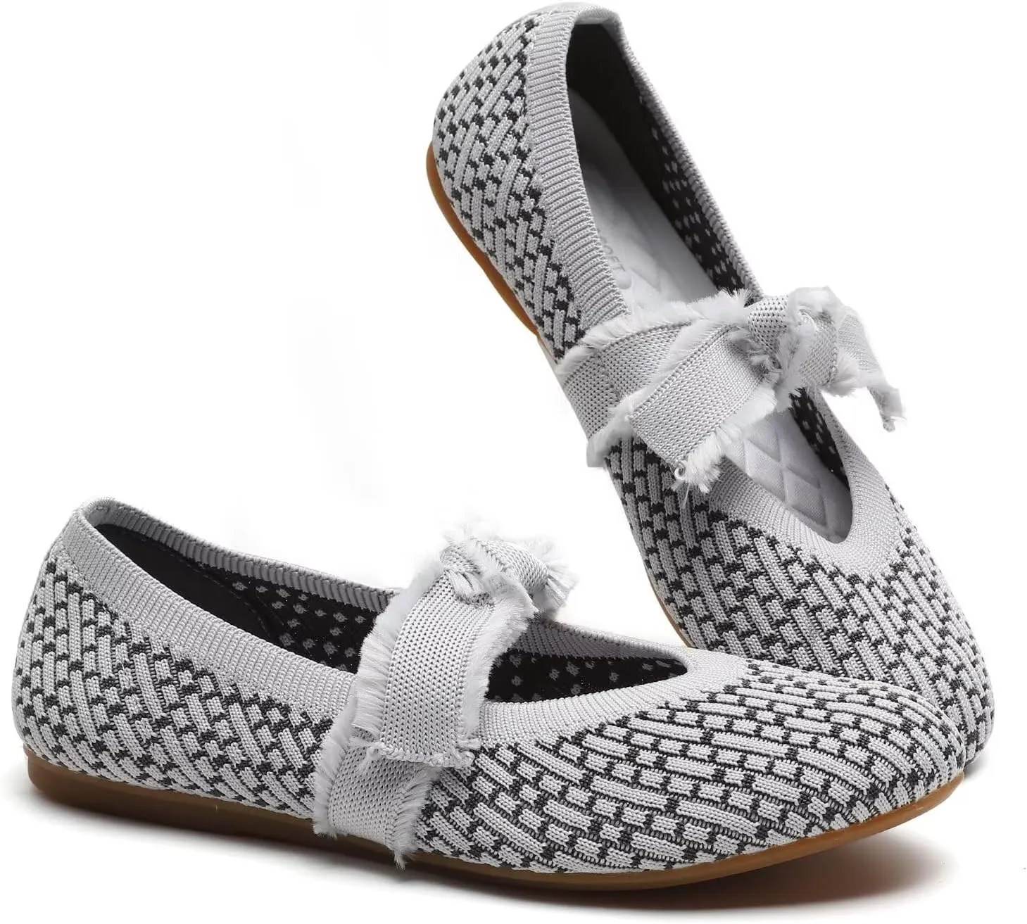Women Mary Jane Flats Shoes Adjustable Strap Comfortable Office Dress Walking Shoes with Arch Support
