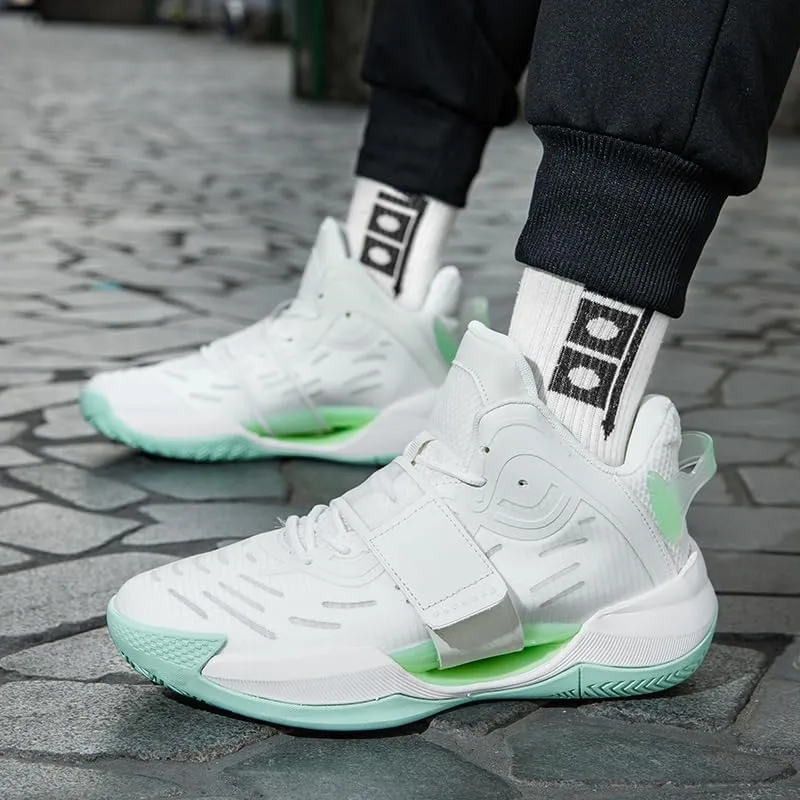 Women Men Basketball Shoes Breathable Anti Slip Wear Resistant Super Light Basketball Sneakers Outdoor Cushioning Workout Fashion Running Sneakers