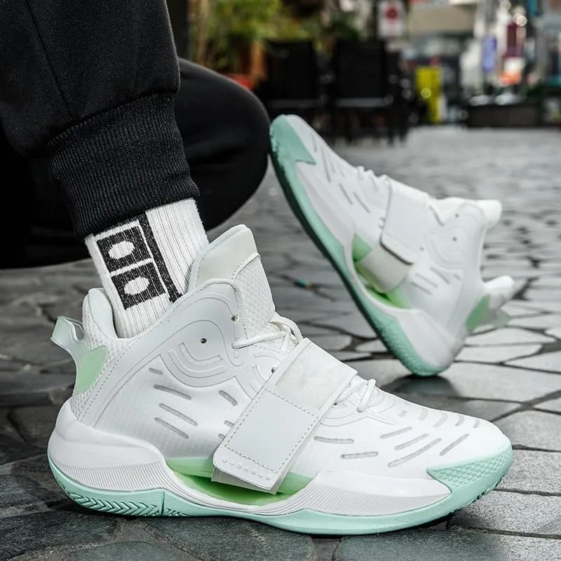 Women Men Basketball Shoes Breathable Anti Slip Wear Resistant Super Light Basketball Sneakers Outdoor Cushioning Workout Fashion Running Sneakers