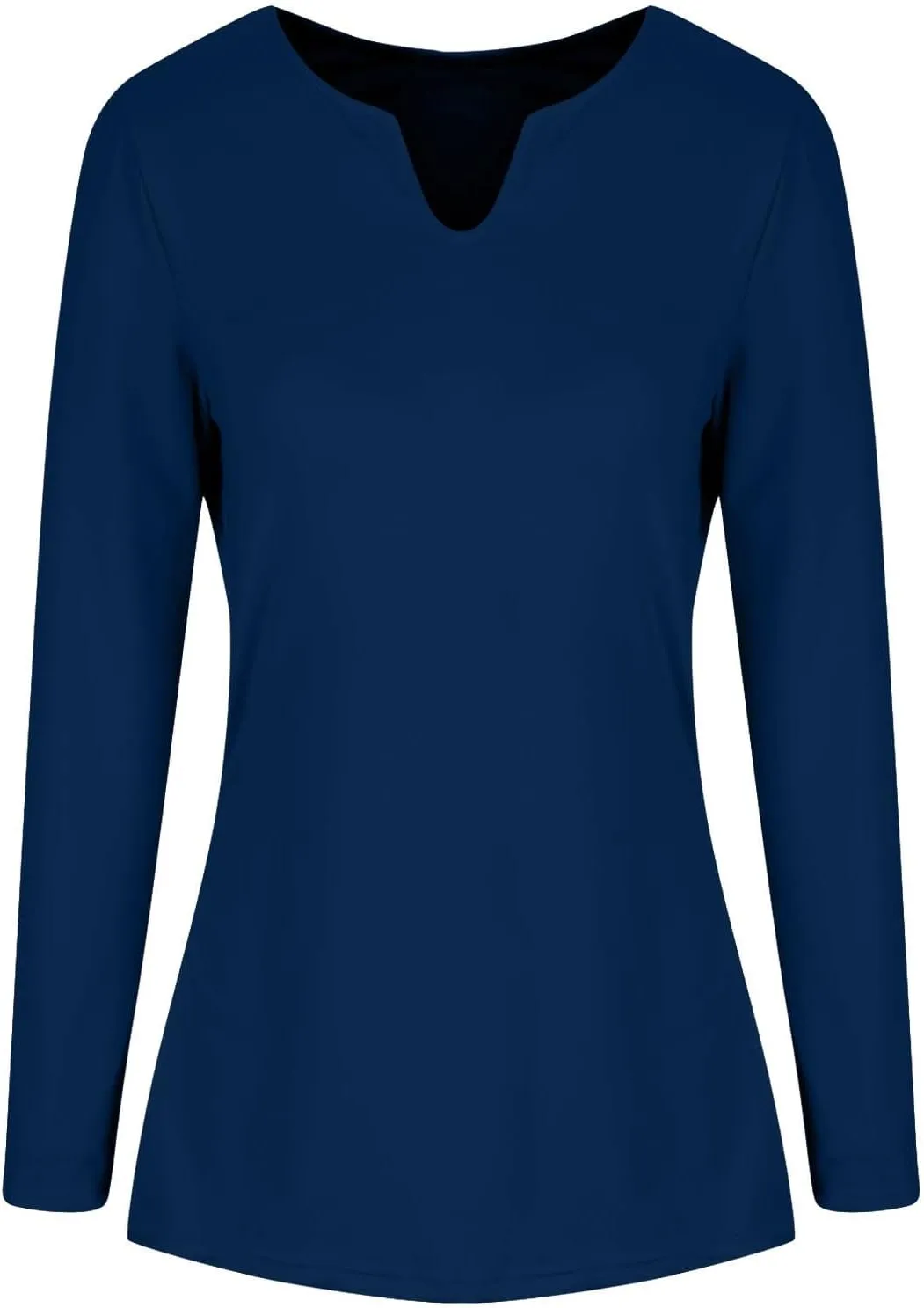 Women's 2025 Spring Long Sleeve T Shirts with Built in Bras Long Sleeve v Neck Tight Tops Casual Basic Tunic Blouse