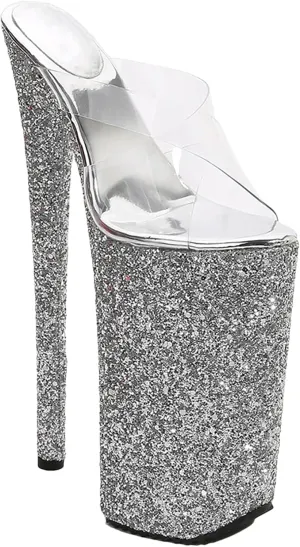 Women's 26cm/10 Pink Sandals - Ultra High Heel Stripper Party Slippers