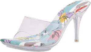Women's 8cm Crystal Sandals - Thin Heels Wedding Casual Pumps