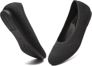 Women's Ballet Flats Classic Dressy Shoes Comfortable Foldable Walking Work Shoes with Arch Support